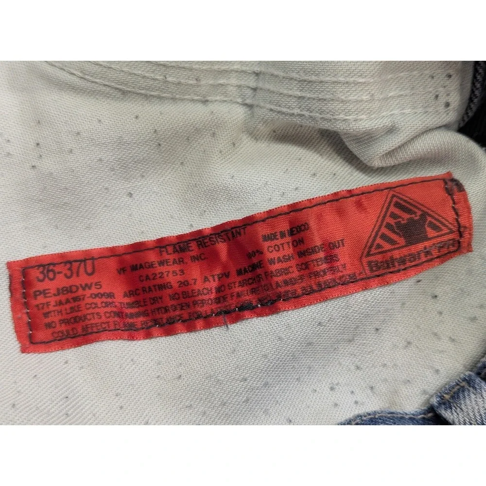 Bulwark FR PEJ8DW5 Jeans 36x30 Flame Resistant Carpenter Denim Work Pants